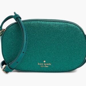 Kate Spade Teal Glitter Crossbody Bag